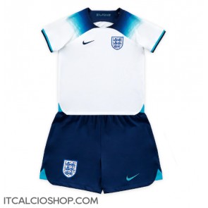 Inghilterra Prima Maglia Bambino Mondiali 2022 Manica Corta (+ Pantaloni corti)